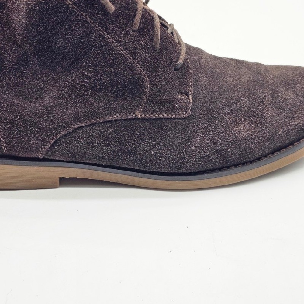 Bruno Marc Chukka Mens Size 12 Brown Suede Lace Up Desert Ankle Boots - Picture 10 of 11
